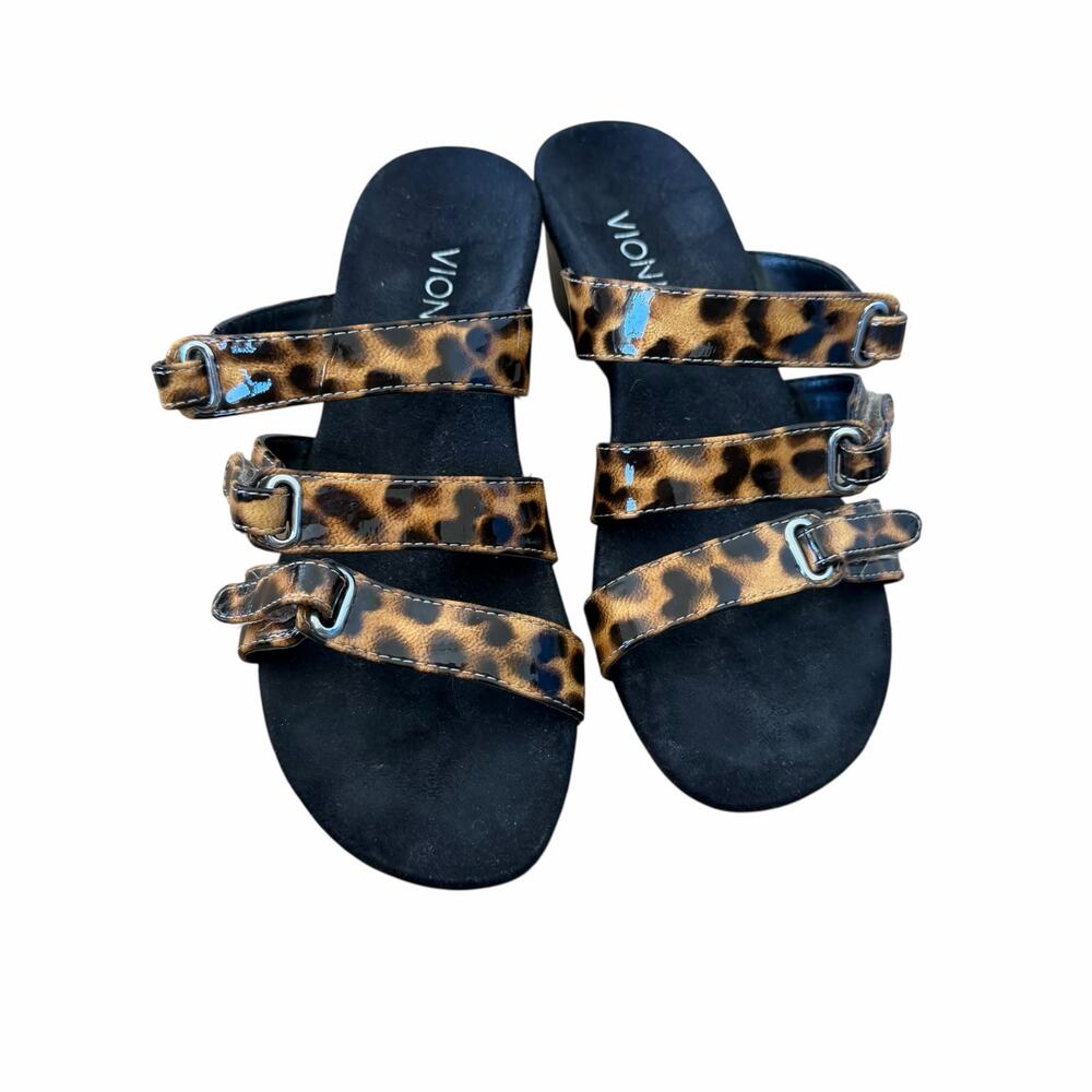 Vionic Dwyn Leopard Print Sandals Sz 5 - Picture 2 of 7